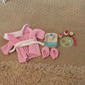 American girl doll spa set